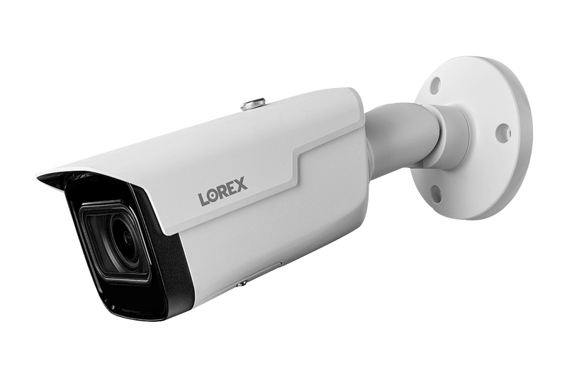 Lorex 4K (32 Camera Capable) 8TB Wired NVR System with Nocturnal 3 Smart IP Bullet Cameras Featuring Motorized Varifocal Lens and 30FPS Recording