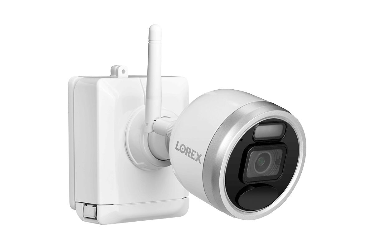 1080p HD Wire-Free Security System with 2 Battery-Operated Active Deterrence Cameras and Person Detection