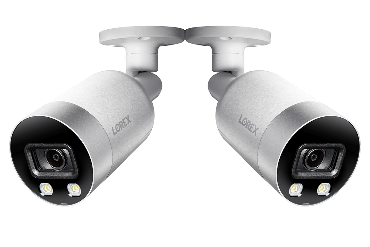 4K Ultra HD Smart Deterrence IP Camera with Color Night Vision (2-pack)