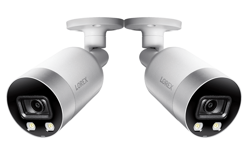 4K Ultra HD Smart Deterrence IP Camera with Color Night Vision (2-pack)