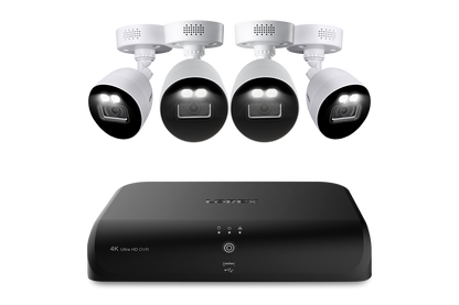 Lorex Fusion 4K 12 Camera Capable (8 Wired + 4 Wi-Fi) 2TB Wired DVR System with Active Deterrence Bullet Cameras