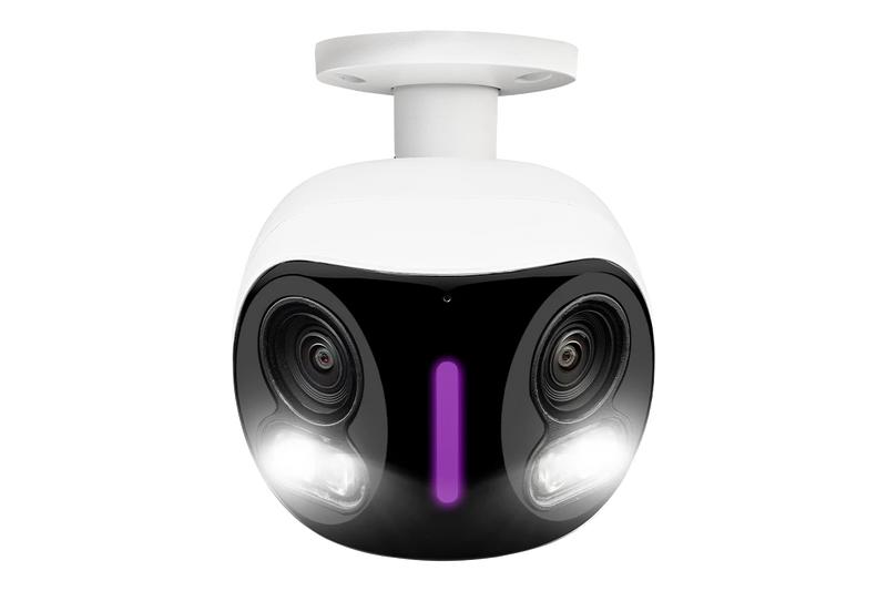 Lorex 4K Dual-Lens Wi-Fi Security Camera with Smart Security Lighting