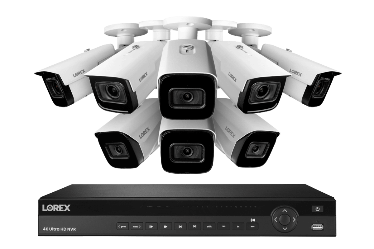 Lorex Nocturnal 4K 16-Channels 4TB NVR System with Motorized Varifocal and Audio Cameras