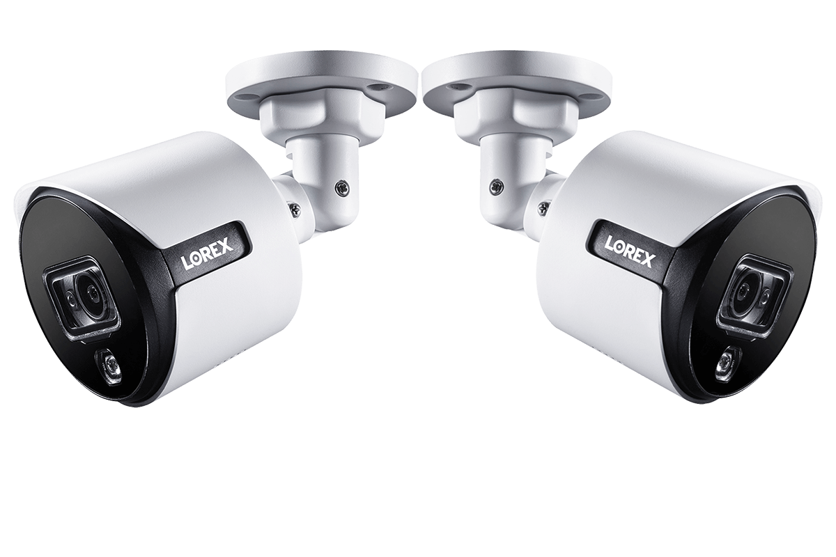 4K Ultra HD Active Deterrence Security Camera with Color Night Vision (2-pack)