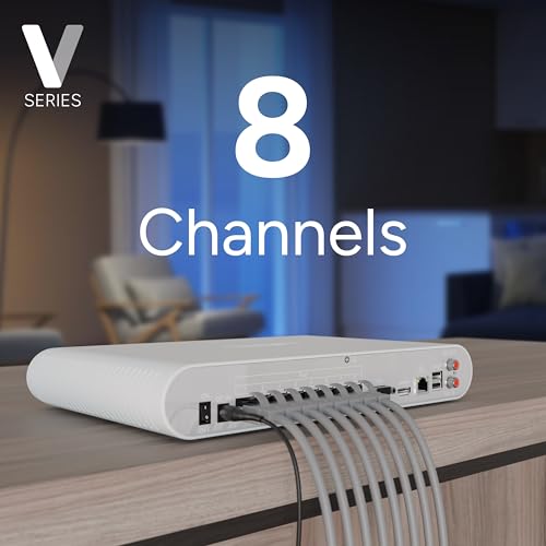 Lorex Connect (New App) | V-Series | 8Ch 4K NVR System | 3 White IP PoE Cameras