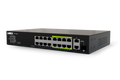 Lorex 16-Port Unmanaged Switch (8-port ePoE and 8-port PoE+) and 250W Power Budget