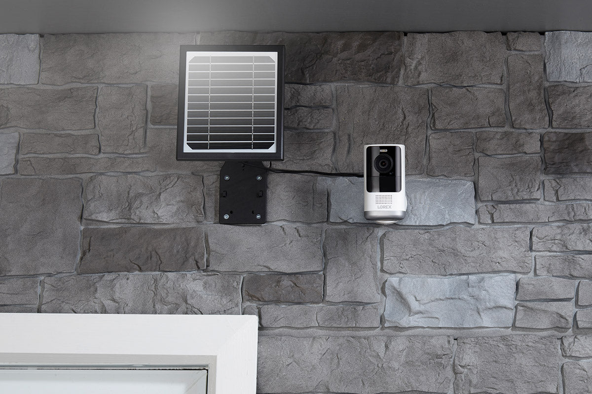 2K Wire-Free, Battery-operated Security System + Solar Panel