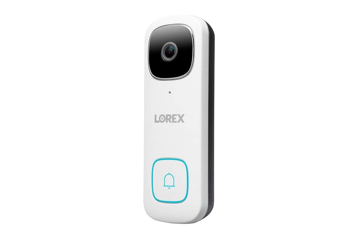 Lorex Fusion 4K (16 Camera Capable) 4TB Wired NVR System with 8 White IP Bullet Cameras, One 2K Wired Video Doorbell and One Sensor Kit