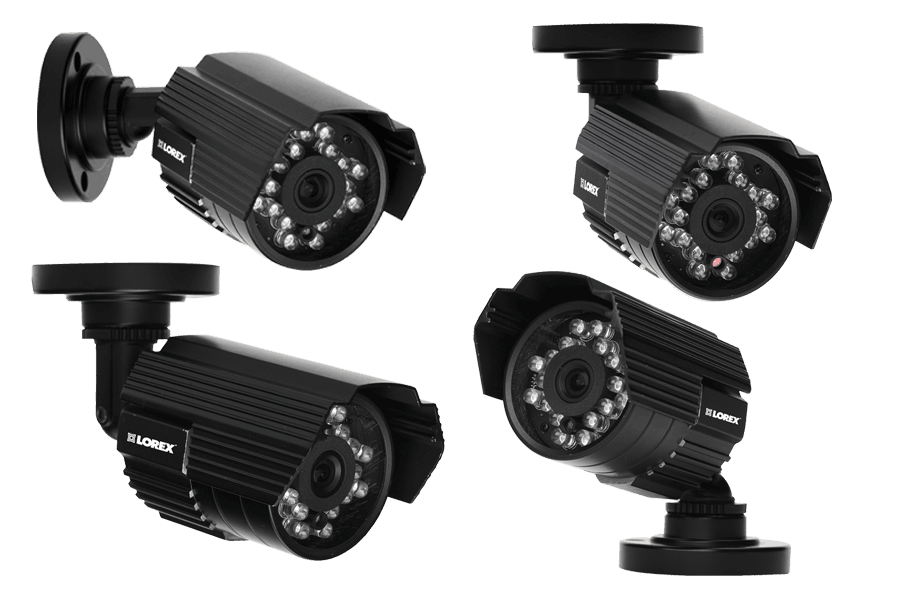 Outdoor surveillance cameras with audio (4 Pack)