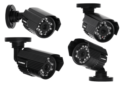 Outdoor surveillance cameras with audio (4 Pack)
