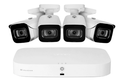 Lorex 4K 16-Camera Capable (8 Wired + 8 Fusion Wi-Fi) 2TB NVR System with 4 Bullet Cameras