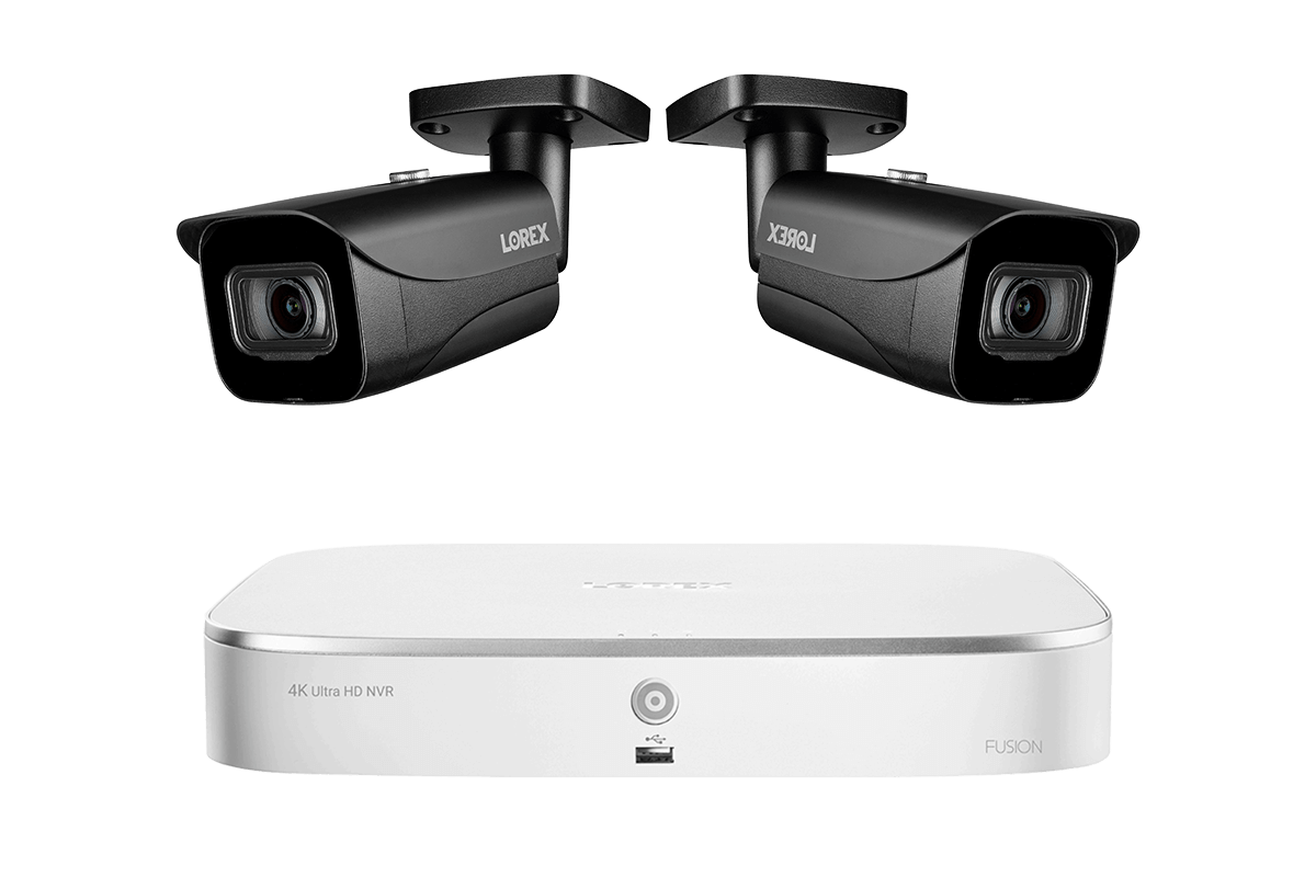Lorex Fusion 4K 16-Camera Capable (8 Wired + 8 Wi-Fi) 2TB NVR System with Bullet Cameras