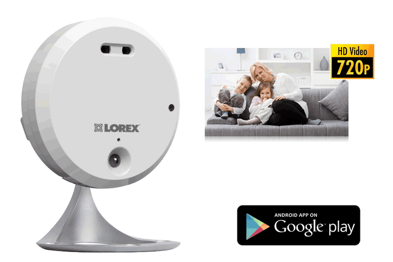 Home WiFi HD camera with remote viewing, audio and night vision