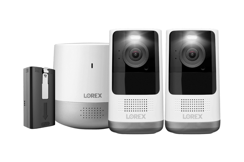 2K Wire-Free, Battery-operated Security System (2-Cameras) + Battery Pack