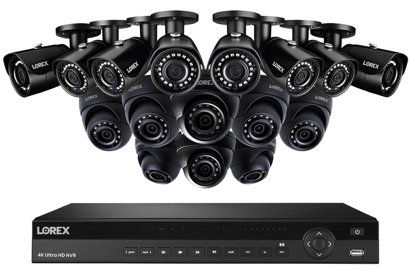 2K IP Security Camera System with 16 Color Night Vision Cameras and 16-Channel NVR