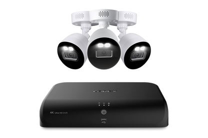 Lorex Fusion 4K 12 Camera Capable (8 Wired + 4 Wi-Fi) 2TB Wired DVR System with Active Deterrence Bullet Cameras