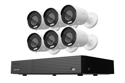 Lorex 4K 8 Camera Capable 1TB Wired NVR System with 4K IP Bullet Security Cameras