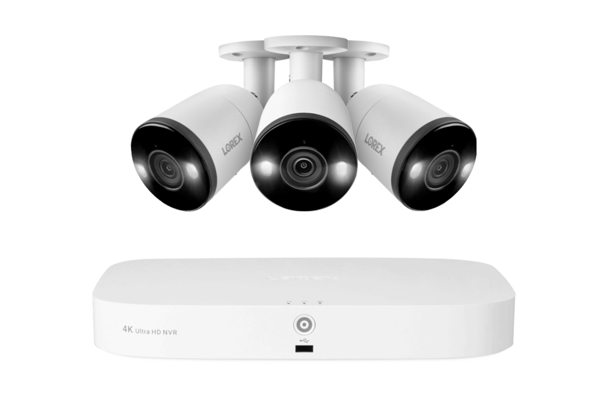 Lorex 4K 16 Camera Capable (8 Wired and 8 Fusion Wi-Fi) 2TB Wired NVR System with 3 Bullet Cameras Featuring Smart Deterrence and 2-Way Talk - Amazon