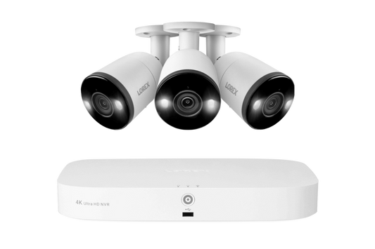 Lorex 4K 16 Camera Capable (8 Wired and 8 Fusion Wi-Fi) 2TB Wired NVR System with 3 Bullet Cameras Featuring Smart Deterrence and 2-Way Talk - Amazon