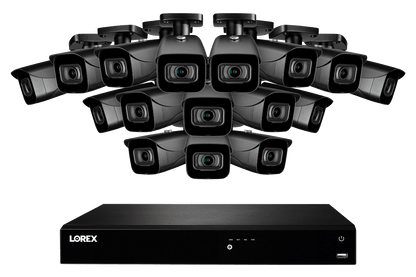 16-Channel NVR System with Sixteen 4K (8MP) IP Cameras