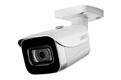 8-Channel NVR Fusion System with Four 4K (8MP) IP Cameras, 2K Wi-Fi Video Doorbell, and Smart Sensor Starter Kit