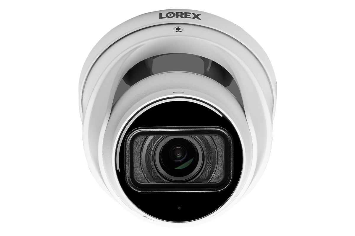 Lorex 4K IP Wired Dome Security Camera with Motorized Varifocal Lens, Real-Time 30FPS Recording and Listen-In Audio