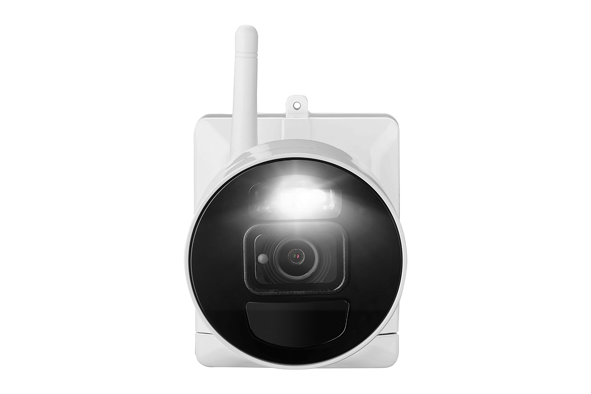 1080p HD Wire-Free Security System with 2 Battery-Operated Active Deterrence Cameras and Person Detection