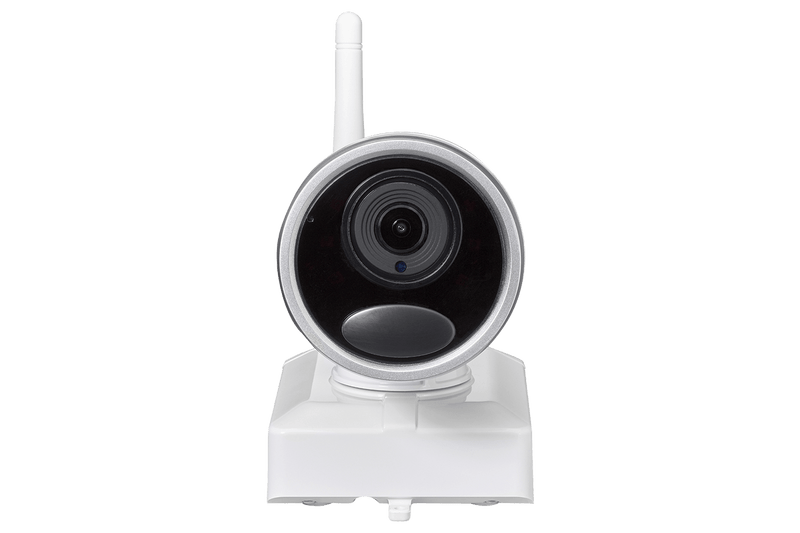 1080p Wireless camera system with 4 battery operated  wire-free cameras, 65ft night vision, mic and speaker for two way audio, No Monthly Fees 