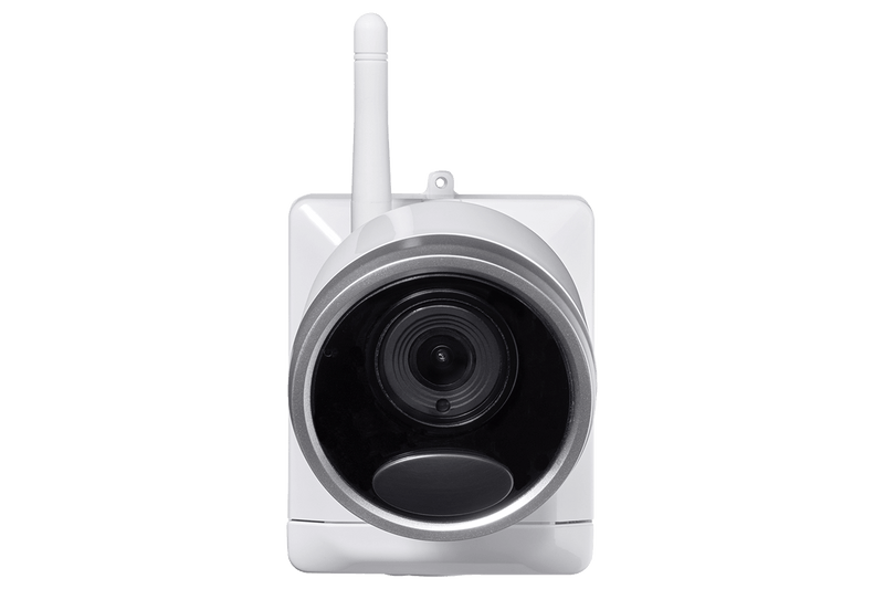 1080p Wireless camera system with 2 battery operated  wire-free cameras, 65ft night vision, mic and speaker for two way audio, No Monthly Fees