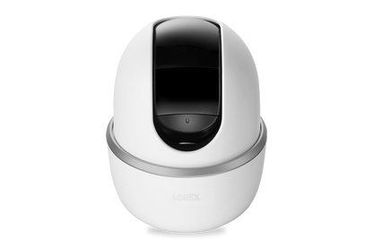 Lorex Fusion 4K 16 Camera Capable (8 Wired + 8 Wi-Fi) 2TB NVR System with 4 Smart Deterrence Dome Cameras, One 2K Pan-Tilt Cmaera, and One 2K Indoor Wi-Fi Camera