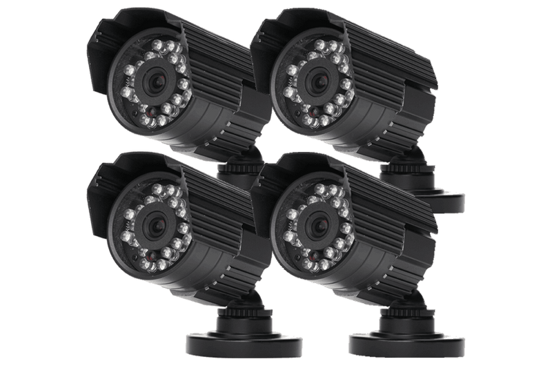Complete security camera system with indoor and outdoor cameras ECO BlackBox 4ch LED series