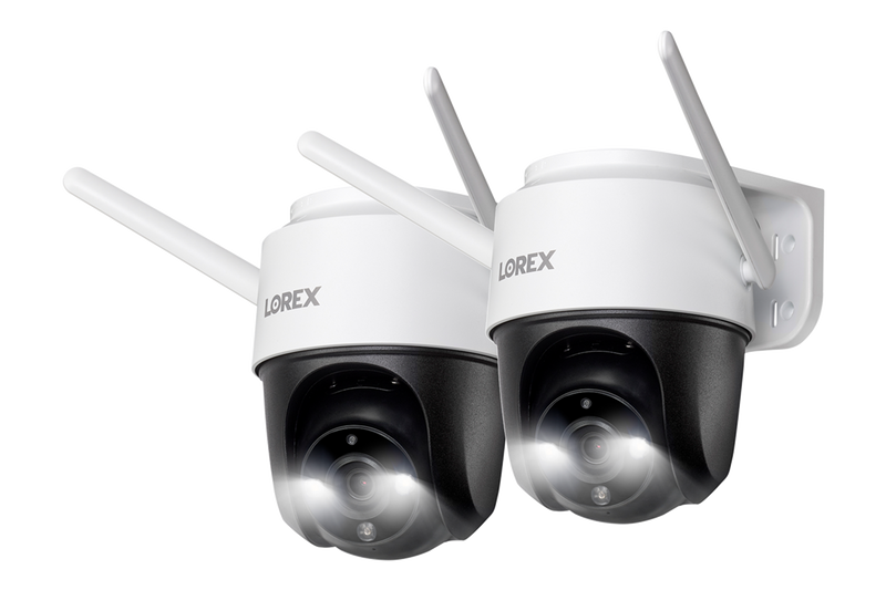 Lorex 2K Pan-Tilt Outdoor Wi-Fi Security Camera - 2 Pack
