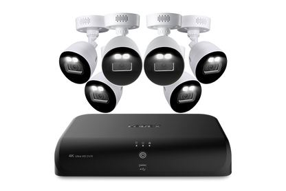Lorex Fusion 4K 12 Camera Capable (8 Wired + 4 Wi-Fi) 2TB Wired DVR System with Active Deterrence Bullet Cameras