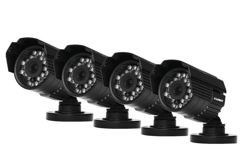 Outdoor surveillance cameras with audio (4 Pack)