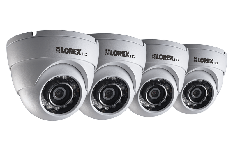 HD 1080p Weatherproof IR Dome Security Camera (4-Pack)