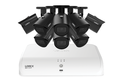 Lorex Fusion Series 4K 16 Channel (8 Wired + 8 Fusion Wi-Fi) 2TB Wired System with A4 Wired 2K IP Bullet Cameras