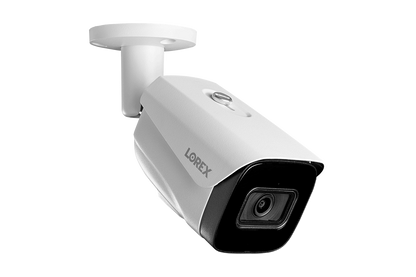 Lorex 4K (32 Camera Capable) Wired NVR System with Nocturnal 3 Smart IP Bullet Cameras Featuring Listen-In Audio and 30FPS Recording