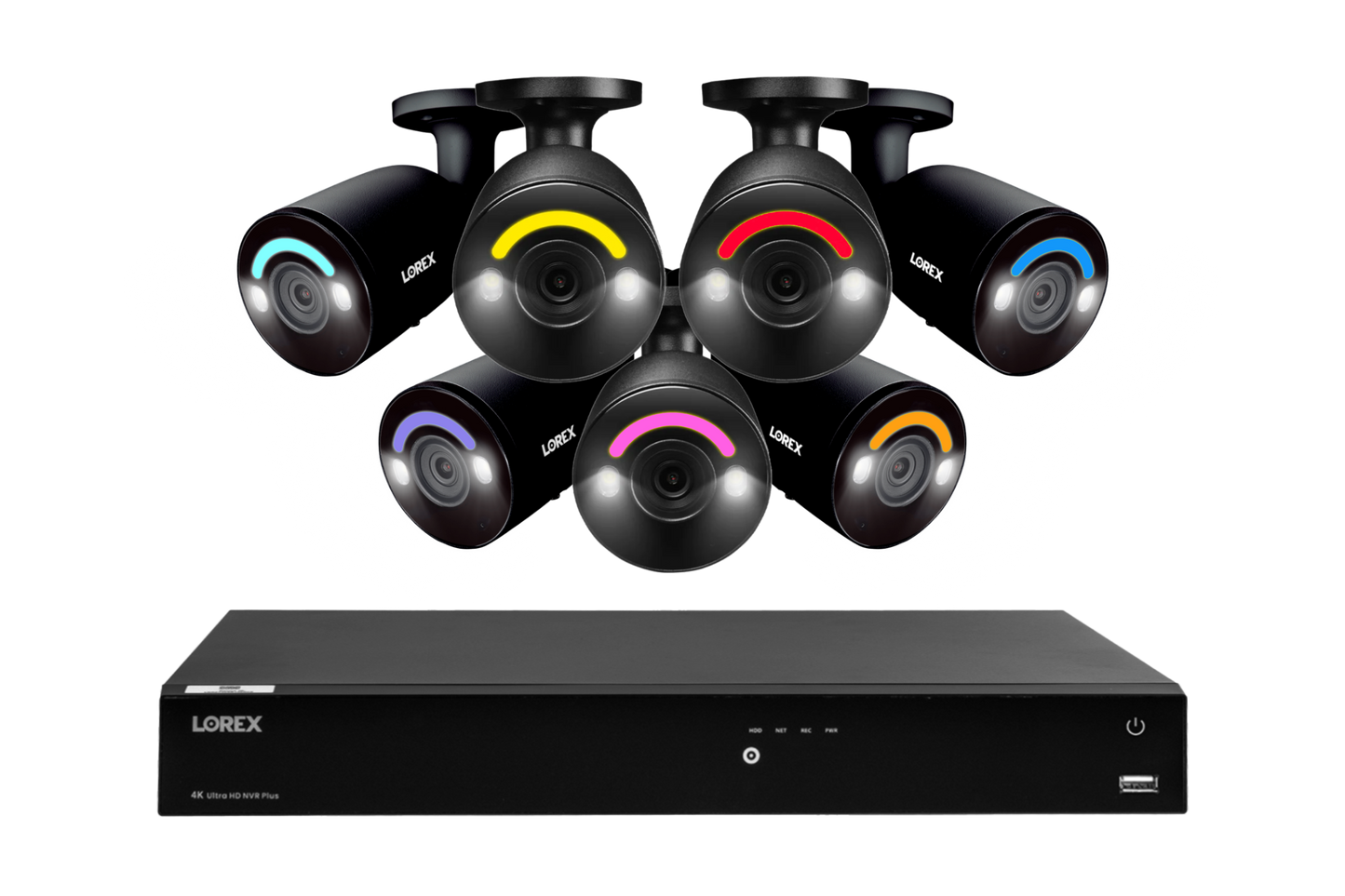 Lorex Fusion 4K 16 Camera Capable (16 Wired or Wi-Fi) 4TB Wired NVR System with Seven H14 IP Bullet Cameras - Amazon