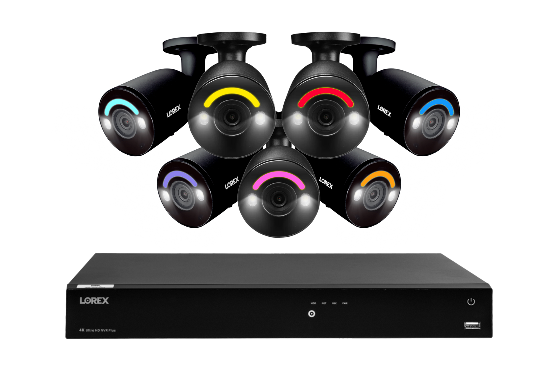 Lorex Fusion 4K 16 Camera Capable (16 Wired or Wi-Fi) 4TB Wired NVR System with Seven H14 IP Bullet Cameras - Amazon