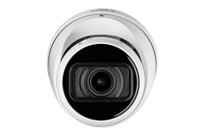 Lorex 4K (16 Camera Capable) 4TB Wired NVR System with Nocturnal 3 Smart IP Dome Cameras with Listen-in Audio and Motorized Varifocal Lenses