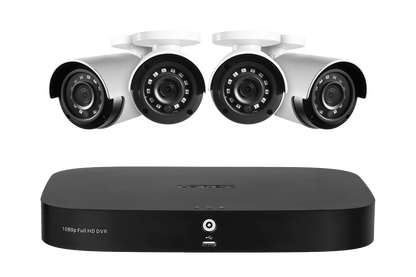 Lorex 1080p (8 Camera Capable) 1TB Wired DVR System with Analog Security Cameras