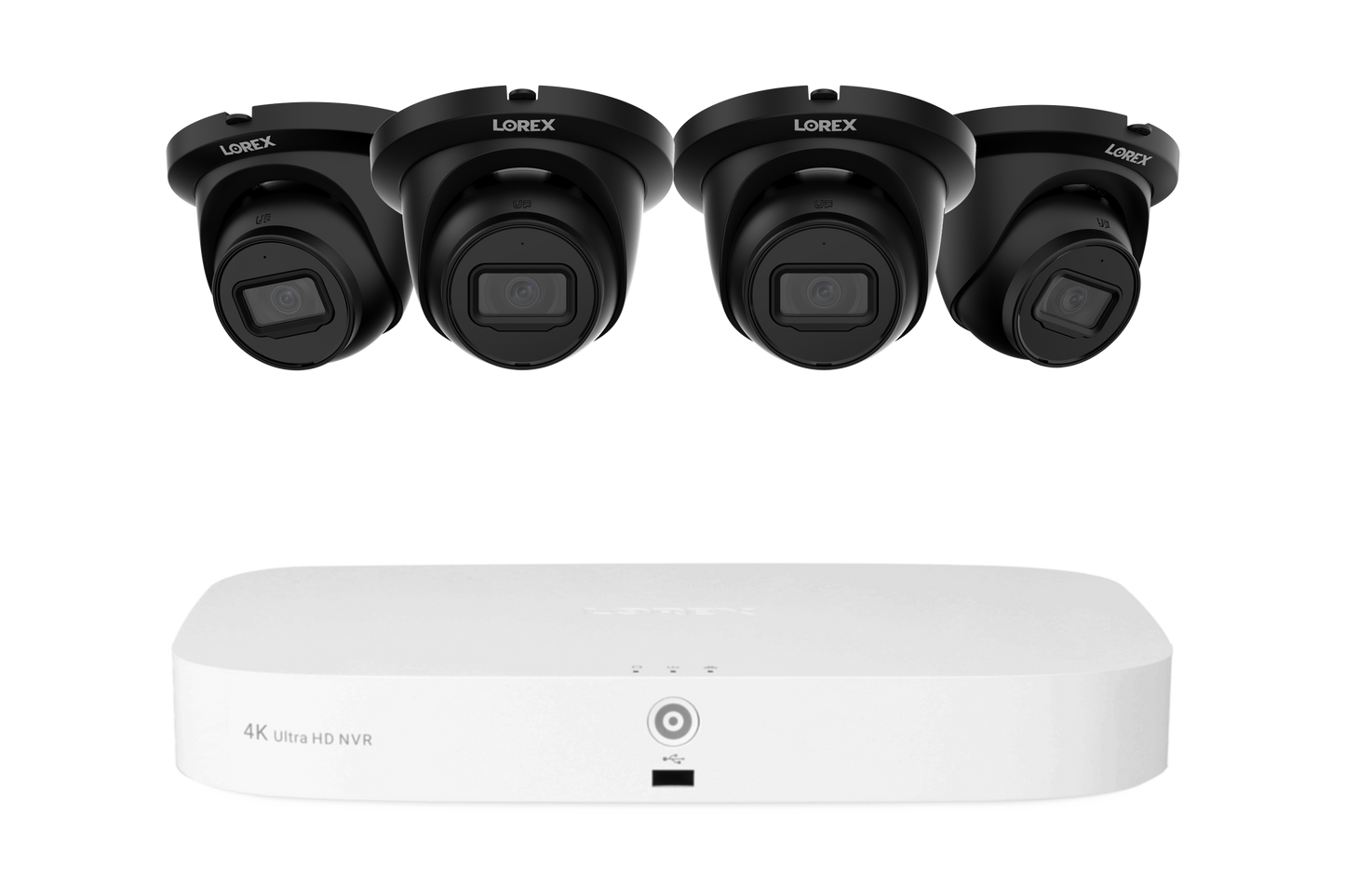 Lorex Fusion Series 4K 16 Camera Capable (8 Wired + 8 Fusion Wi-Fi) 2TB Wired NVR System with 4MP (2K) A4 IP Turret Cameras