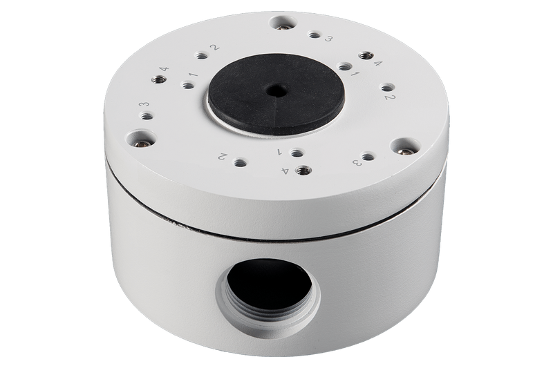 Round Outdoor Junction Box for 3 Screw Base Cameras