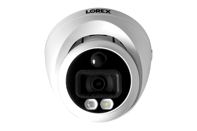 Lorex 4K 8-Channel Wired DVR System with 8 Active Deterrence Dome Security Camera