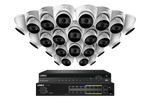 Lorex 4K (32 Camera Capable) Wired NVR System with Nocturnal 3 Smart IP Dome Cameras Featuring Motorized Varifocal Lens and 30FPS Recording