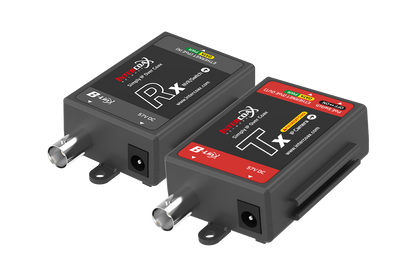 Single Port IP & PoE over Coax Set (400m/1300ft end-to-end converters)