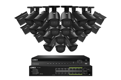 Lorex Elite Series 4K 32 Camera Capable Wired NVR System with 4MP (2K) A4 IP Bullet Cameras
