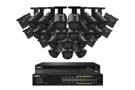 Lorex Elite Series 4K 32 Camera Capable Wired NVR System with 4MP (2K) A4 IP Bullet Cameras