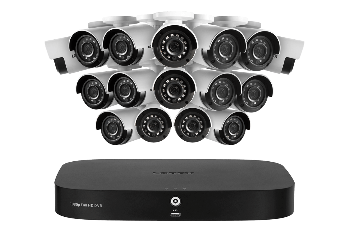 Lorex 1080p 16-channel 2TB Wired DVR System with 16 Cameras