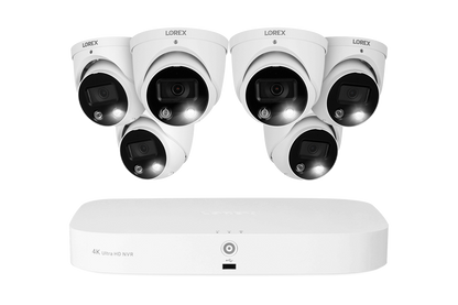 Lorex Fusion 4K 16-Channel (8 Wired + 8 Wi-Fi) 2TB NVR System with Dome Cameras Featuring Smart Deterrence and 2-Way Audio - 6